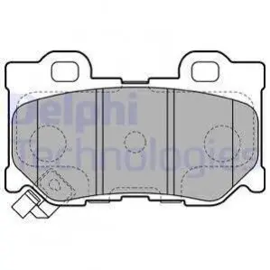Комплект гальмівних колодок задн, INFINITI FX, G, M, M37, Q50, Q60, Q70, QX70 NISSAN 370Z, GT-R 2.0-5.6 09.07 Delphi LP2157