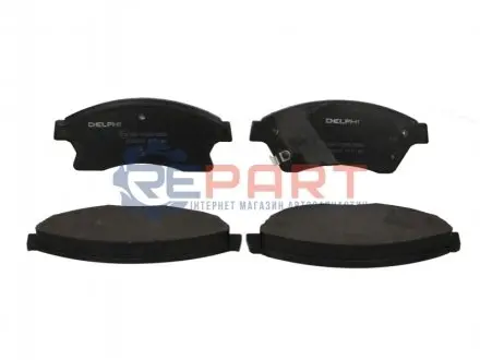Колодки гальмівні (передні) Chevrolet Aveo 11-/Opel Astra J 09- (з прижимною пластиною) Delphi LP2171 Купити в Україні