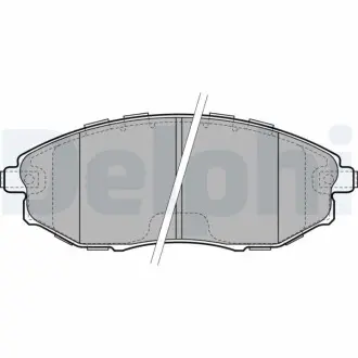 Комплект гальмівних колодок передн, CHEVROLET EPICA DAEWOO TOSCA 2.0/2.0D/2.5 01.05 Delphi LP2183 Купити в Україні