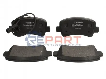 Фото Комплект гальмівних колодок (задніх) Renault Master/Opel Movano 10- (однокатк.) Delphi (LP2191) зображення 1