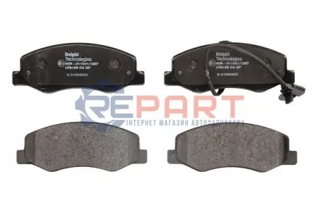 Фото Колодки гальмівні (задні) Renault Master III/Opel Movano B/Nissan NV400 10- (+датчик/к-кт)(спарка) Delphi (LP2192) зображення 1