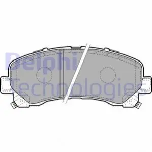 Фото Комплект гальмівних колодок, дискове гальмо Delphi (LP2229) зображення 1