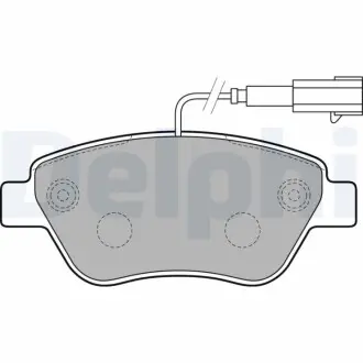 Тормозные колодки, дисковые. Delphi LP2230