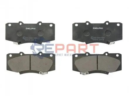 Фото Колодки гальмівні (передні) Toyota Hilux 2.5-4.0 d-4d 04- Delphi (LP2244) зображення 1