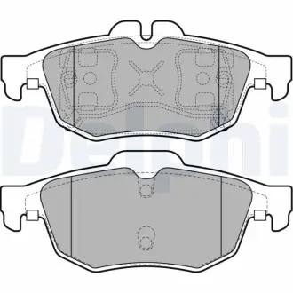 Комплект гальмівних колодок задн, RENAULT LATITUDE 1.5D-3.0D 07.10 Delphi LP2259 Купити в Україні