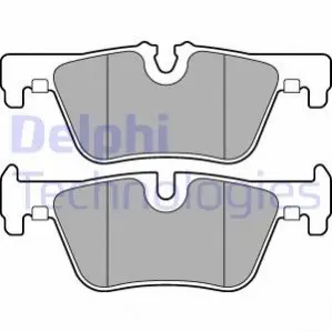 Комплект гальмівних колодок задн, BMW 1 (F20), 1 (F21), 2 (F22, F87), 2 (F23), 3 (F30, F80), 3 (F31), 3 GRAN TURISMO (F34), 4 (F32, F82), 4 (F33, F83), 4 GRAN COUPE (F36) 1.5-2.0H 07.11 Delphi LP2286 Купити в Україні