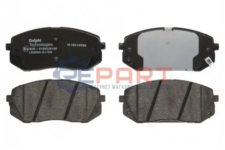 Фото 1 — Колодки гальмівні (передні) Hyundai i40/ix35/Kia Sportage 10- Delphi (LP2294) Фото Колодки гальмівні (передні) Hyundai i40/ix35/Kia Sportage 10- Delphi (LP2294) зображення 1