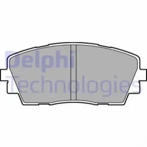 Комплект гальмівних колодок передн, KIA PICANTO II, PICANTO III 1.0/1.0LPG/1.2 05.11 Delphi LP2296 Купити в Україні