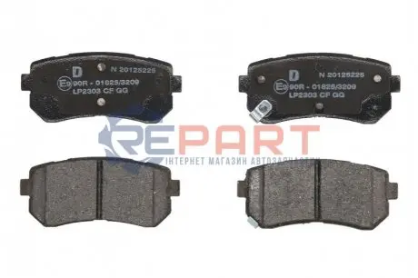 Комплект гальмівних колодок задн, HYUNDAI CRETA, I20 I, I30, IX35, KONA, SONATA VII KIA OPTIMA, PICANTO II, PICANTO III, SOUL II 1.0-2.4 10.07 Delphi LP2303 Купити в Україні