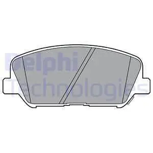 Комплект гальмівних колодок передн, HYUNDAI GENESIS, GRANDEUR, I30, VELOSTER KIA CEE'D, CERATO III, OPTIMA, PRO CEE'D 1.0-3.8 01.08 Delphi LP2477