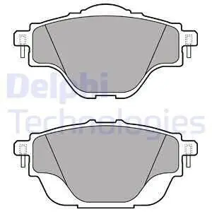 Комплект гальмівних колодок задн, DS DS 4 II, DS 7, DS 9 CITROEN C4 GRAND PICASSO II, C4 II, C4 PICASSO II, C4 SPACETOURER, C5 AIRCROSS, C5 X, GRAND C4 SPACETOURER 1.2-Electric 02.13 Delphi LP2509 Купити в Україні