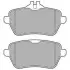 Комплект гальмівних колодок задн, MERCEDES S (A217), S (C217), S (W222, V222, X222), SL (R231) 2.2DH-4.7 01.12-07.20 Delphi (LP2659) зображення 1