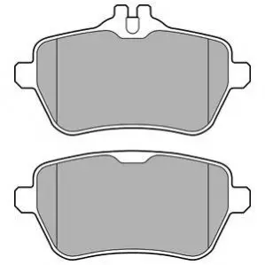 Комплект гальмівних колодок задн, MERCEDES S (A217), S (C217), S (W222, V222, X222), SL (R231) 2.2DH-4.7 01.12-07.20 Delphi LP2659