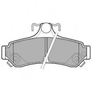 Комплект гальмівних колодок задн, VOLVO 340-360 TOYOTA AVALON, CAMRY, RAV 4 III, RAV 4 IV 2.0-3.5 08.84 Delphi LP2700 Купити в Україні