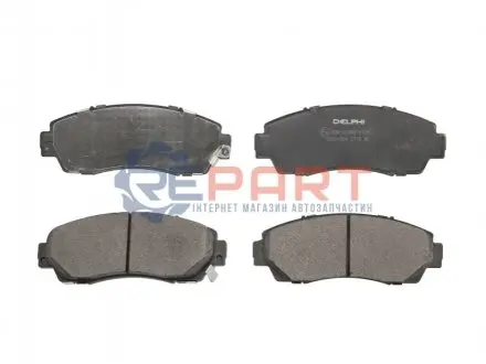 Комплект гальмівних колодок передн, HONDA CROSSTOUR I, CR-V IV, CR-V V, CR-V VI, ODYSSEY 1.5-3.5 09.05 Delphi LP2710 Купити в Україні