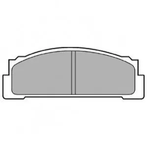 Комплект гальмівних колодок передн, FIAT 124, 124 SPIDER, 125, 126, 127, 128, 131, 132, 900 T/E, 900 T/E PULMINO, CAMPAGNOLA, FIORINO, PANDA, RITMO, X 1/9 FSO 125P, 127P 0.6-2.5D 01.66-03.02 Delphi LP30