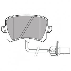 Гальмівні колодки, дискові Delphi LP3141