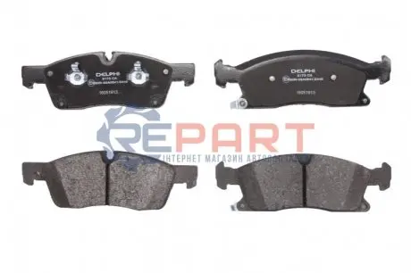 Комплект гальмівних колодок передн, DODGE DURANGO JEEP GRAND CHEROKEE, GRAND CHEROKEE IV 3.0-6.4 11.10 Delphi LP3173 Купити в Україні