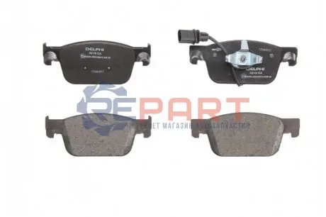 Комплект гальмівних колодок передн, AUDI A4 ALLROAD B9, A4 B9, A5 1.4-3.0D 05.15 Delphi LP3219 Купити в Україні