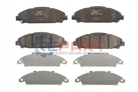 Комплект гальмівних колодок передн, FORD USA MUSTANG 2.3-5.2 02.14 Delphi LP3255 Купити в Україні