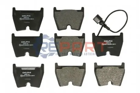 Фото Комплект гальмівних колодок, дискове гальмо Delphi (LP3266) зображення 1
