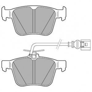 Дисковые тормозные колодки, комплект Delphi LP3267