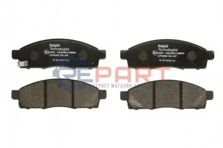 Комплект гальмівних колодок передн, NISSAN NV200, NV200 / EVALIA 1.5D/1.6 02.10 Delphi LP3285