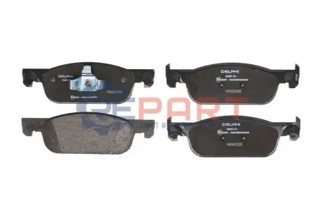 Фото Колодки гальмівні (передні) Renault Logan II/Clio IV/Sandero II 12- Delphi (LP3286) зображення 1