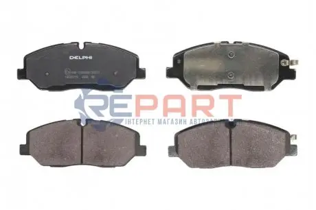 Комплект гальмівних колодок передн, HYUNDAI H350 2.5D 04.15 Delphi LP3293 Купити в Україні