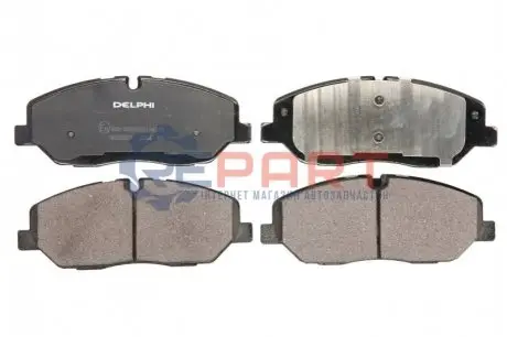 Комплект гальмівних колодок передн, HYUNDAI H350 2.5D 04.15 Delphi LP3294 Купити в Україні