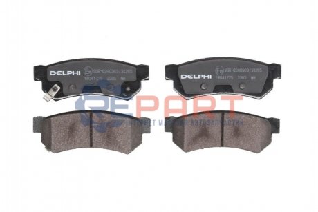 Гальмівні колодки, дискові - (95280739) Delphi LP3305 (фото 1)