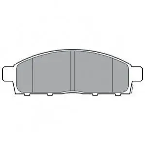 Комплект гальмівних колодок передн, FIAT FULLBACK MITSUBISHI L200 / TRITON, PAJERO SPORT II 2.2D-3.5 11.05 Delphi LP3313 Купити в Україні