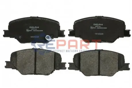 Комплект гальмівних колодок передн (16 дюймів), OPEL INSIGNIA B, INSIGNIA B COUNTRY, INSIGNIA B GRAND SPORT 1.5-2.0D 03.17 Delphi LP3370 Купити в Україні