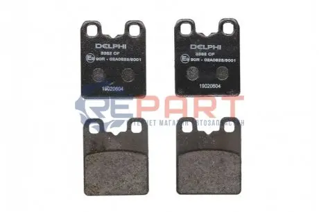 Тормозные колодки, дисковые. Delphi LP3382