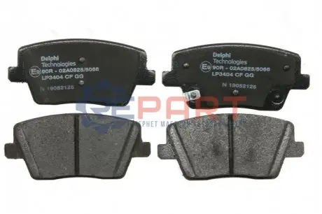 Комплект гальмівних колодок задн, HYUNDAI I30, KONA 1.0-2.0 11.16 Delphi LP3404
