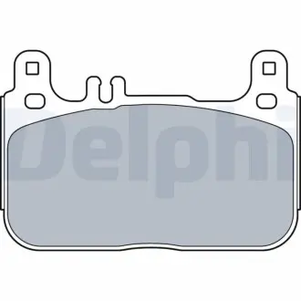Комплект гальмівних колодок передн, MERCEDES S (W222, V222, X222) 2.2DH 02.14-05.17 Delphi LP3512 Купити в Україні