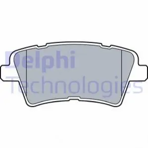 Комплект гальмівних колодок задн, HYUNDAI ELANTRA VII, I20 III KIA OPTIMA 1.6/2.0 09.15 Delphi LP3537