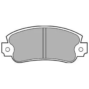 Фото Колодки гальмівні (передні) Fiat Panda/Regata/Seat Ibiza/Terra 81-04 (Bosch) Delphi (LP353) зображення 1
