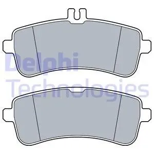 Тормозные колодки, дисковые. Delphi LP3542 Купить в Украине