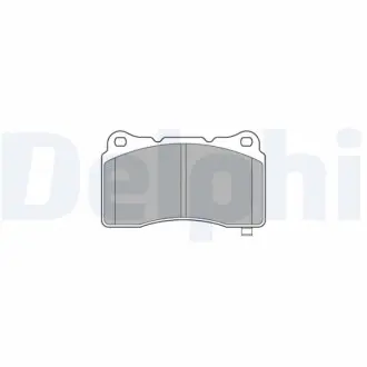 Колодки гальмівні (передні) Honda Civic 12-/Mitsubishi Lancer 95-15/Subaru Impreza 99-13 (Brembo) Delphi LP3575 Купити в Україні