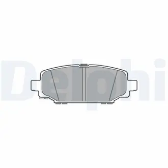 Комплект гальмівних колодок задн, JEEP WRANGLER IV 2.0/2.0H/2.2D 11.17 Delphi LP3582