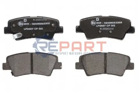 Klocki ham. i30 1.4/1.4D/1.6/1.6D, i30 1.0/1.4/1.6D Delphi LP3587 Купить в Украине