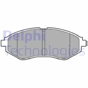 Комплект гальмівних колодок передн, CHEVROLET AVEO / KALOS 1.2-1.5 05.03 Delphi LP3594