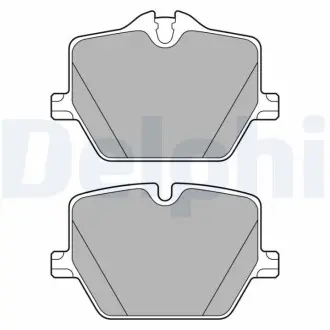 Комплект тормозных колодок задн (с шумопоглощающей пластиной), BMW 2 (G42, G87), 3 (G20, G80, G28), 3 (G21), 3 (G21, G81), 4 (G22, G82), 4 (G23, G83), 4 GRAN COUPE (G26) 1.6-Electric 11.18- Delphi LP3604
