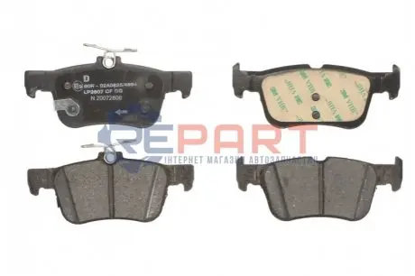 Комплект гальмівних колодок задн, FORD FOCUS IV, GALAXY III, GALAXY MK III, KUGA II, KUGA III, MONDEO V, S-MAX FORD USA FUSION 1.0-2.5H 09.12 Delphi LP3607 Купити в Україні