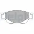 Комплект гальмівних колодок передн, CITROEN BERLINGO, C3 I, C4, C4 I, XSARA, XSARA PICASSO PEUGEOT 1007, 206, 207, 307, PARTNER 1.4-2.0D 02.98 Delphi (LP3638) зображення 1