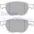 Комплект гальмівних колодок передн, FORD C-MAX, C-MAX II, ECOSPORT, FOCUS C-MAX, FOCUS II, FOCUS III, GRAND C-MAX, KUGA II, TOURNEO CONNECT V408 NADWOZIE WIELKO, TRANSIT CONNECT 1.0-2.5 10.03 Delphi (LP3650) зображення 1