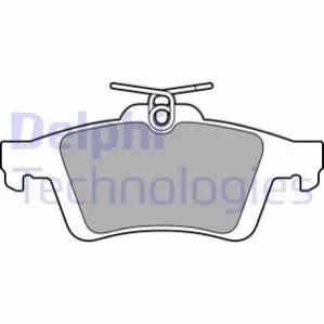 Комплект гальмівних колодок задн, FORD TOURNEO CONNECT V408 NADWOZIE WIELKO, TRANSIT CONNECT, TRANSIT CONNECT V408 FORD USA FOCUS 1.0-1.6D 09.11 Delphi LP3653