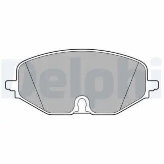 Фото Комплект гальмівних колодок, дискове гальмо Delphi (LP3663) зображення 1