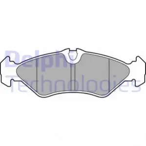 Комплект гальмівних колодок задн, MERCEDES SPRINTER 2-T (B901, B902) VW LT 28-35 II, LT 28-46 II 2.1D-2.9D 01.95-07.06 Delphi LP3664 Купити в Україні